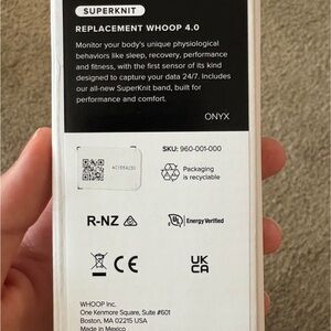 Whoop 4.0 Replacement SuperKnit Band - Onyx (Black)